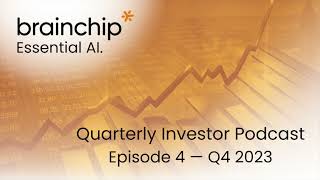 Investor Podcast Episode 4 BrainChip CEO Sean Hehir Quarterly Investor Update [upl. by Albur]