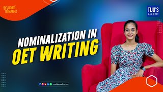 Nominalization in OET Writing  Tijus Academy [upl. by Grote510]