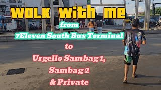 Cebu Sunday walk from 7Eleven South Bus Terminal to Urgello Sambag 1 Sambag 2 amp Private [upl. by Blaze]