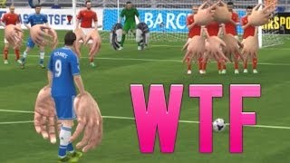 FIFA 14  GIANT HANDS FUNNY GLITCH [upl. by Okiruy]