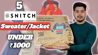 Snitch Best Winter Collection Haul Under 1000Snitch Clothing Review 2024SweaterJacket From Snitch [upl. by Elonore]