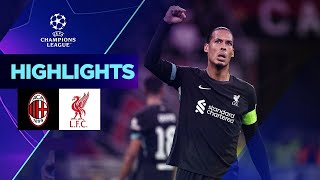 Milan  Liverpool 13 Highlights UEFA Champions League 202425 [upl. by Eylsel]