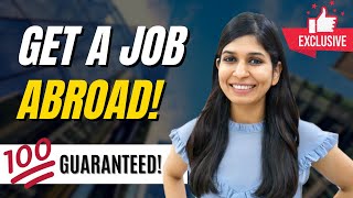 How to get a job abroad 🔥  With NO experience [upl. by Lester]