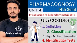 glycosides  Definition  classification  properties  identification test  Secondary metabolite [upl. by Jasper]