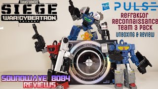 Transformers Siege Refraktor 3Pack Unboxing amp Review [upl. by Kathe]