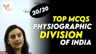 LEC 39  IMPORTANT MCQs ON PHYSIOGRAPHIC DIVISION OF INDIA by Yashodhra maam [upl. by Nemlaz848]