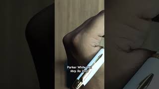 Parker Pens  Odyssey White Gold Trim Roller Ball Pen  MRP RS 2100 costly luxury premium [upl. by Melany]