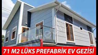 71 m2 21 Lüks Prefabrik Evin içini geziyoruz [upl. by Treacy109]