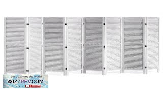 VEVOR Wood Room Divider 8 Panel Wood Folding Privacy Screen 669 Inches Review [upl. by Merlina]