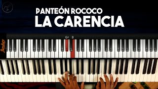 La Carencia PANTEON ROCOCO Tutorial  Notas Musicales CLASES DE PIANO [upl. by Assillam79]