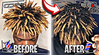 INSANE Freeform Dreadlock Transformation  First Retwist EVER FREEFORM TO DREADLOCKS [upl. by Iznekcam]