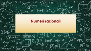 Numeri razionali [upl. by Niki]