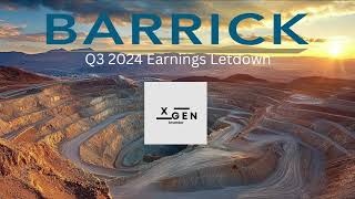 Barrick Gold Q3 2024 Earnings music low [upl. by Nigam]