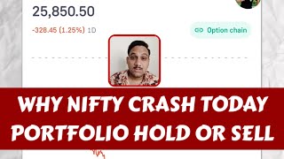 WHY NIFTY CRASH  STOCK MARKET NEWS  SHARE MARKET LATEST NEWS  STOCK MARKET KU GIR RHA HAI nifty [upl. by Aerbua922]