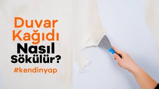 Duvar Kağıdı Nasıl Sökülür  Uygulamalı Duvar Kağıdı Sökme [upl. by Arammahs]