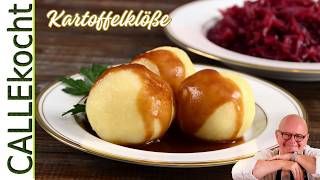 Kartoffelklöße einfach selber machen und kochen  So gehts richtig Rezept [upl. by Whitehurst]