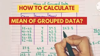 How to Calculate Mean of Grouped Data How to Calculate Arithmetic Mean of Grouped Data [upl. by Firman]