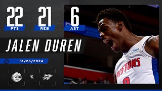 HISTORIC‼ JALEN DUREN ERUPTED VS OKC THUNDER 🔥 [upl. by Artsa]