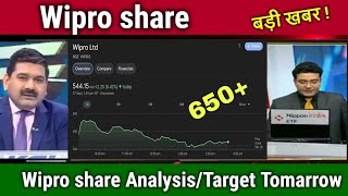 wipro share news today wipro share price down wipro Stock Latest News wipro share latest news [upl. by Oberg]