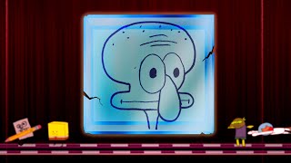 Squidward Game 5 Glass Stepping Stones  Squid Game Animation [upl. by Inafetse]