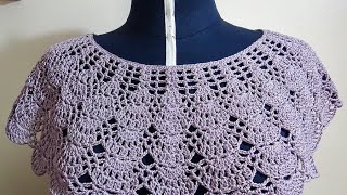 ERES PRINCIPIANTE DE TEJIDO esta blusa es Facil de tejer a CROCHET Video2 [upl. by Tobias]