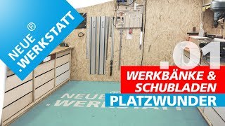 14 Werkbank amp Schubladen für die Werkstatt selber bauen [upl. by Blackstock]