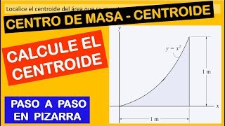 VÍDEO 09  INTEGRALES Calcule las coordenadas del centroide de la figura mostrada [upl. by Freytag]