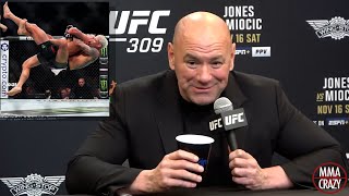 Dana White reacts to Charles Oliveira WIN over Michael Chandler at UFC 309 [upl. by Towers]