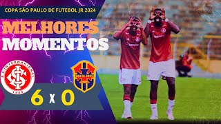 INTERNACIONAL 6 X 0 SANTA CRUZ SE MELHORES MOMENTOS  COPA SÃƒO PAULO DE FUTEBOL JR [upl. by Laresa614]