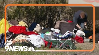 Denver sweeps migrant encampments [upl. by Klepac]