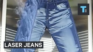 This is the crazy way distressed jeans are made [upl. by Robinia643]