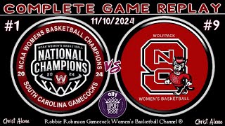 1 South Carolina Gamecock Womens Basketball vs 9 NC State WBB  11102024 FULL GAME REPLAY [upl. by Ahsed]