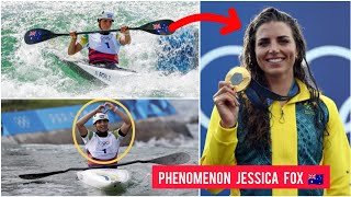 🇦🇺 Australias Jessica Fox wins gold with impressive performance in Olympic Womens canoe single [upl. by Persson]