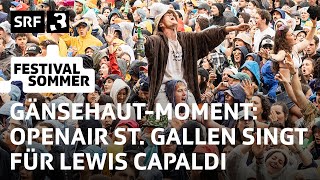 OASG Das ganze Sittertobel singt für Lewis Capaldi  Festivalsommer 2023  SRF 3 [upl. by Acimad758]