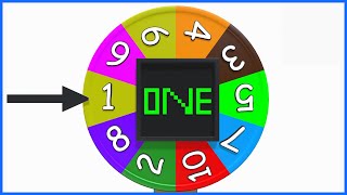 Numbers From 1 To 10 With Wheel Spinner  123 Number Names for Toddlers  1234 Counting for Kids [upl. by Bidle]