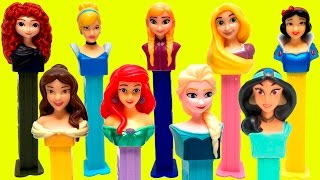 Frozen Disney Princess PEZ Candies Dispensers Collection  Juguetes Princesas Disney [upl. by Salene115]