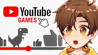 i played SECRET YouTube games… [upl. by Nalyak]