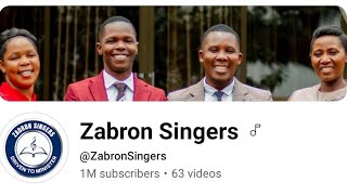 Wow🎉 Zabron Singers Celebrates 1 million Subscribers Ni Mkono wa Bwana [upl. by Anasus]