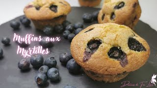 🥄Recette Muffins aux Myrtilles muffins [upl. by Nakada]