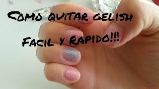 Como quitar gelish fácil y rápido [upl. by Ramey]