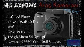 AzDome 4K Araç Kamerası incelemesi [upl. by Idnahs]