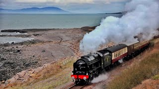 Steaming Along the Cumbrian coast Line Harrington to Whitehaven Cumbria [upl. by Burdett]