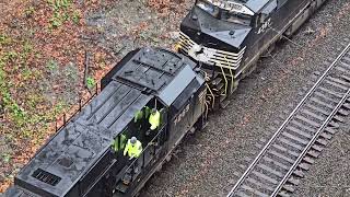 Stalled Train Breaks Coupling at Highland Cut [upl. by Tammany]