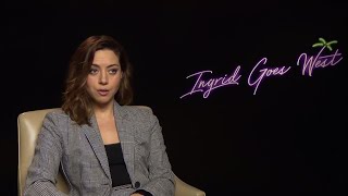 Ingrid Goes West  Aubrey Plaza interview [upl. by Lilah921]