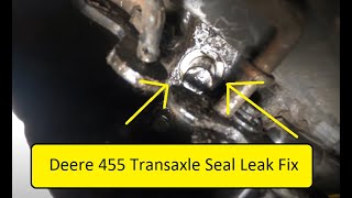 Deere 425 445 455 Differential Lock Seal Replacement  EASY ACCESS [upl. by Frederic]