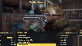 Fallout 76  Handmade Rifle AK47 Plan Location [upl. by Poppy]