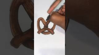 HOW TO DRAW A PRETZEL [upl. by Ahsiekyt]