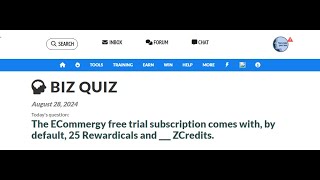 The ECommergy free trial subscription comes with by default 25 Rewardicals and  ZCredits [upl. by Brina]