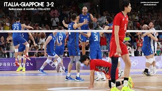 Parigi 2024  ITALIAGIAPPONE 32 Pallavolo Quarti Radiocronaca di Manuela Collazzo Rai Radio 1 [upl. by Vento]