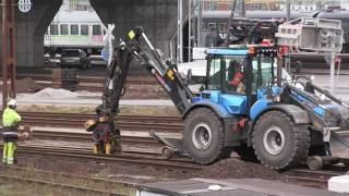 Huddig 1260 Rail Working at the Track [upl. by Nylekoorb786]